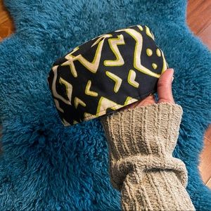 Lime Green Abstract Kufi Hat